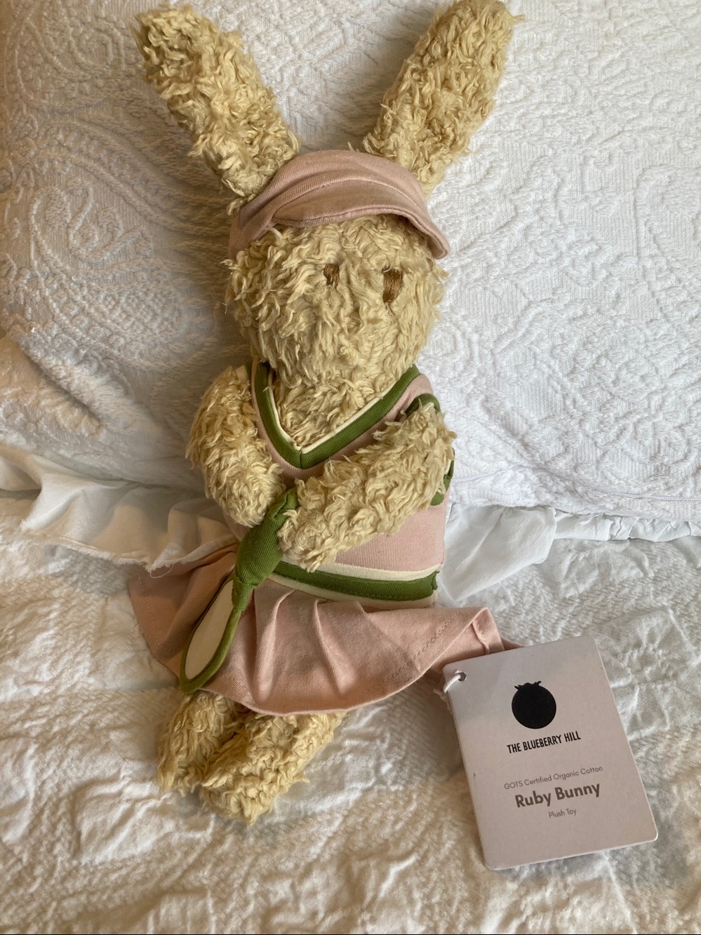 Blueberry Hill Ruby Bunny Pickleball Plush
